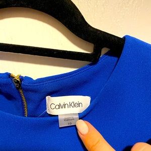 Royal blue Calvin Klein fitted dress - NWOT